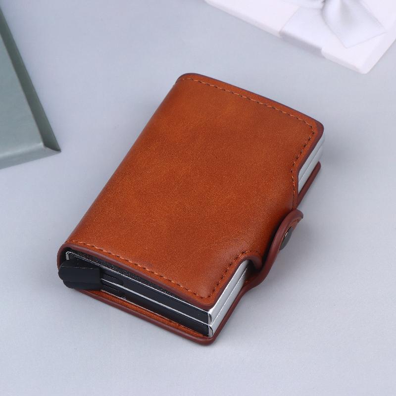 Large Capacity Double Layer Id Credit Card Holder Anti Rfid Blocking Protected Magic Wallet For Men Carbon Fiber Cardholder Case