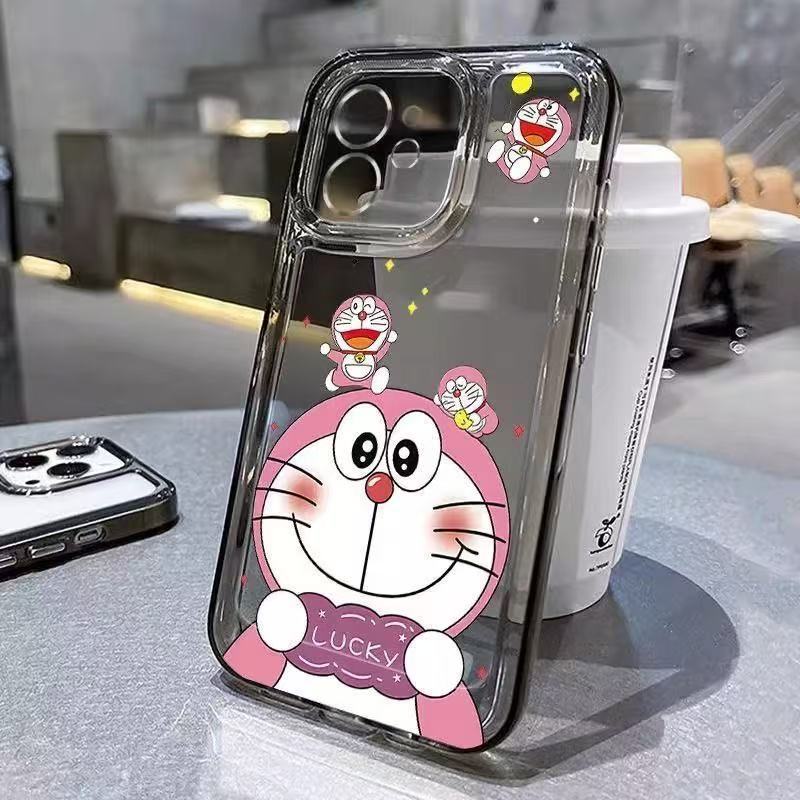Couples Suitable for Iphone16promax Mobile Phone Case Transparent Apple 15 Anti-drop 14pro Japan and Korea 13/12 Cute