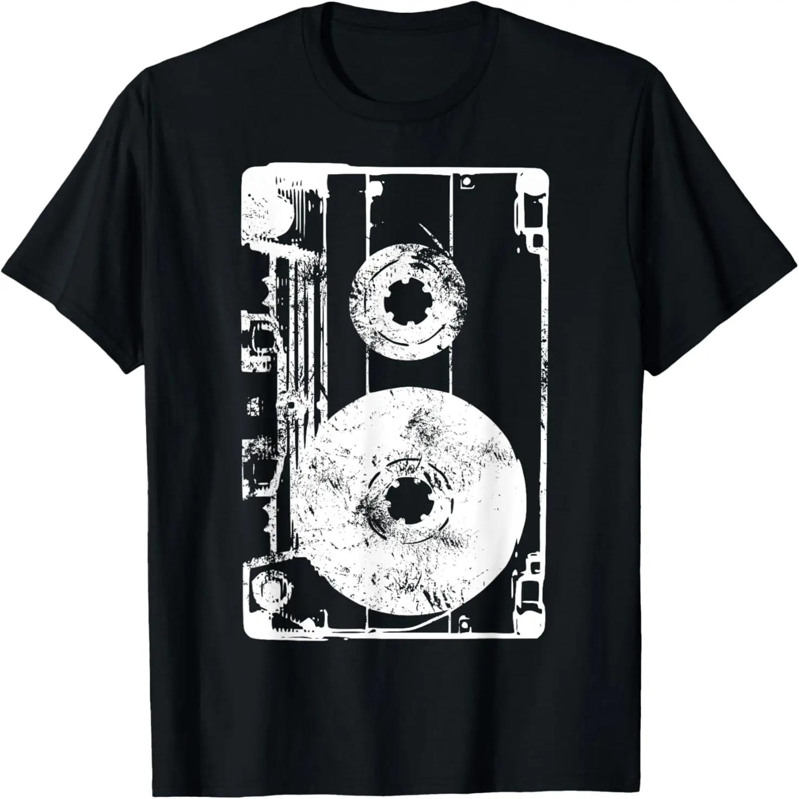 Official DJ Mixtape Retro Vintage Cassette Tape T-Shirt S