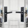 Silent Interior Door Handle Lockset Square Door Knob Security Bedroom Door Lock  Household Hardware