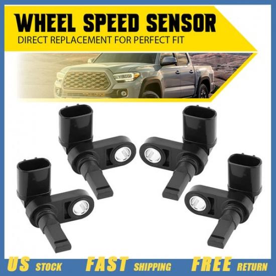 4Pcs ABS Wheel Speed Sensors For 4Runner 2005- Toyota Front & Rear Full Set