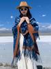 Winter Women Scarf Layers Poncho Elegant Lady Retro Print Tassel Wraps Shawl Casual Scarve Capa Para Mujer Pashmina Cloak Boho