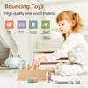 Creative Wooden Bounce Blocks: Interactive Early Education Toy for Kids