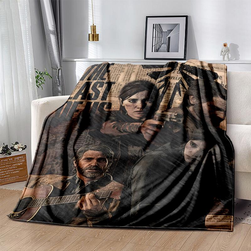 The Lost Of Us Flannel Blanket Soft Warm All-Season Throw, Design for Camping, Car Travel, Hiking Sofa, Bed, Office Perfect Gift for Parties