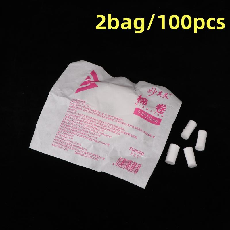 2/5Packs Nose Bleed Stopper Blood Stop Cotton Roll Dental Hemostasis Nose Blood Stop Cotton Swab For Kids Stops Bleeding Fast