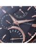 Men's Mechanical Watch SDE00004D0 – Black Dial, Stainless Steel Construction, Business-elegant Features a Gold Interlocking Bracelet. FULL-STEEL