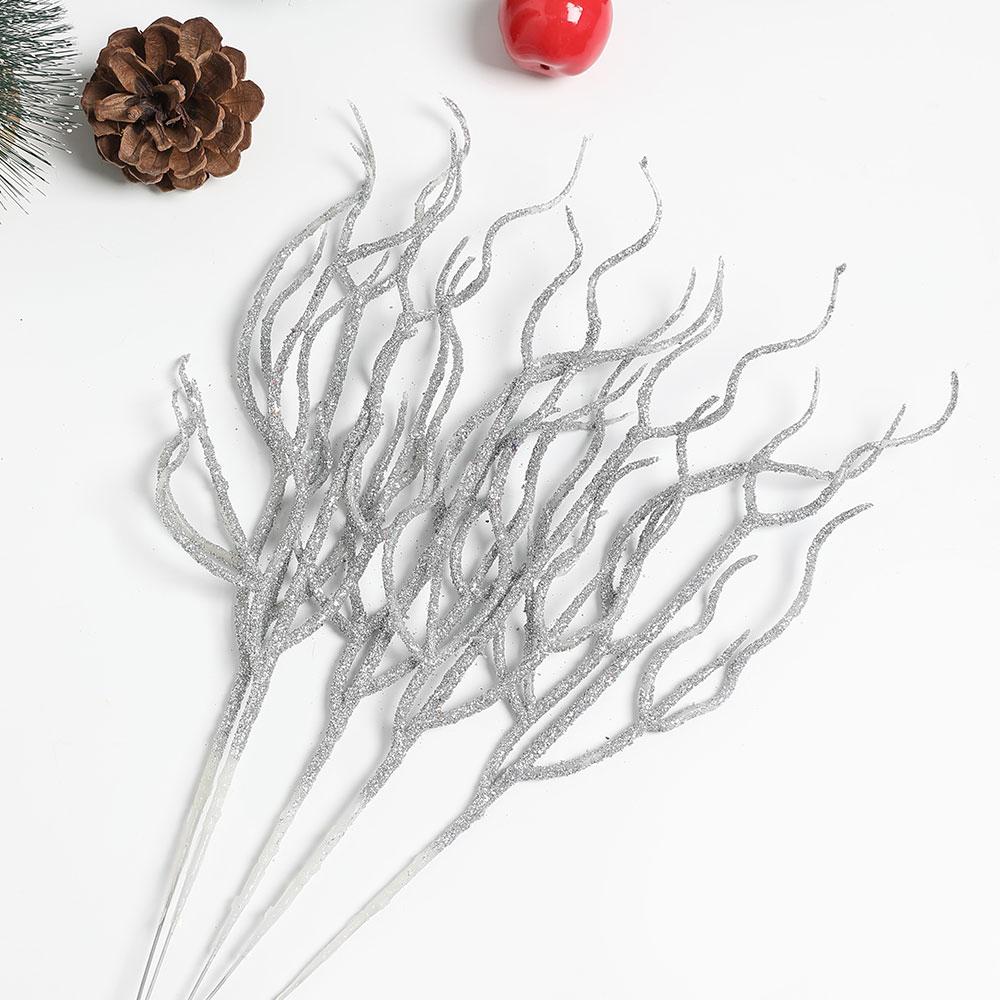 3/5Pcs Christmas Decorations Colored Branch Artificial Bouquet Xmas Tree Ornament Home Decor New Year Navidad 2025 Accessories