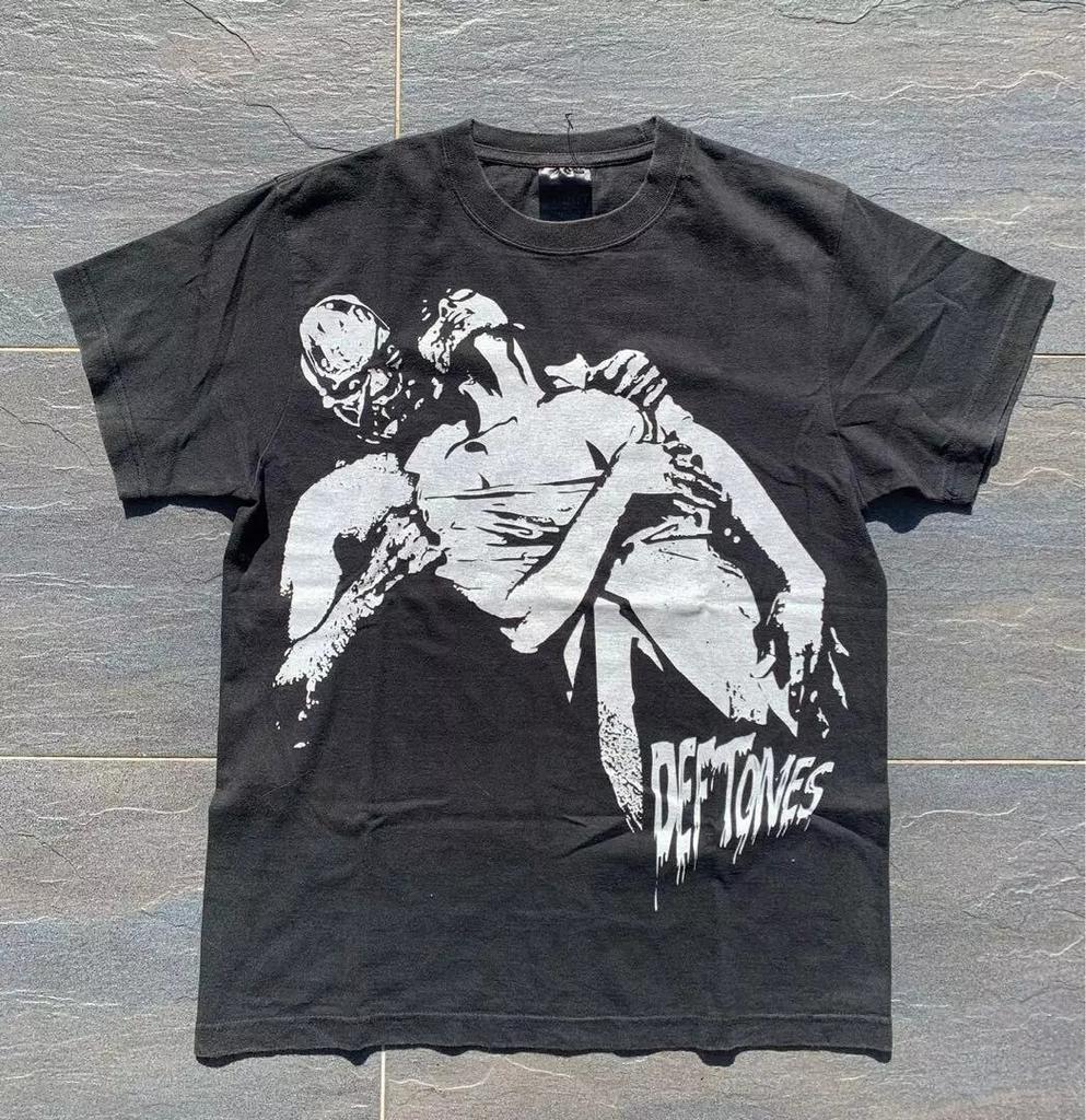 Deftones Tour 2006 Horror Graphic Black T shirt Reprint S-5XL Men Women