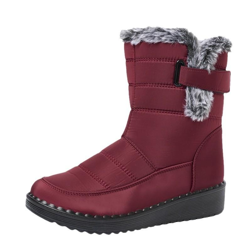 Winter Oversized Women's Shoes with Plush and Thick Snow Boots Women's Cold Resistant and Warm Cotton Shoes Northeast Outdoor Cotton Boots