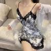 Seductive Lace Padded Suspender Pajamas for Women - Summer Hot Girl Outfit
