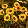 Waterproof Solar Sunflower LED Light Realistic Solar Stake Light Landscape Lawn Lamp  Patio Walkway