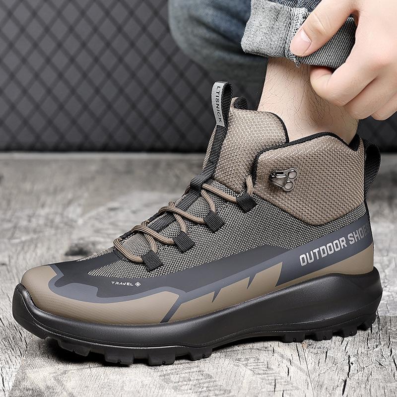 New winter casual breathable outdoor hiking shoes high-top sports shoes travel hiking shoes