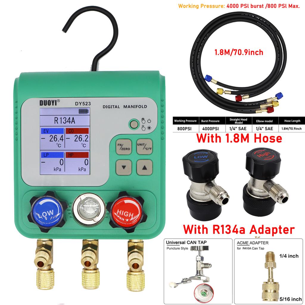 Electronic air-conditioning refrigerant fluoride gauge pressure gauge automobile refrigerant liquid refrigeration kit tool