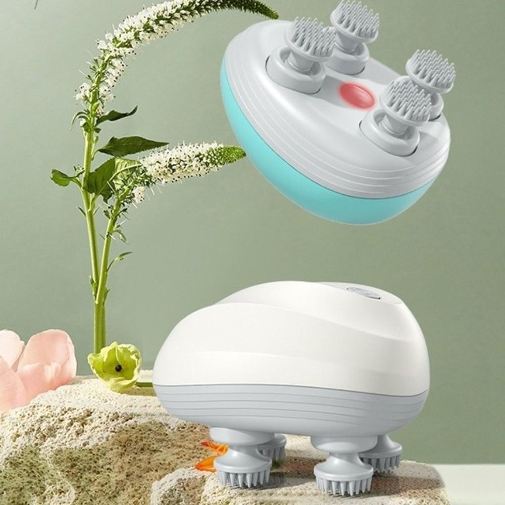 USB Rechargeable Scalp Massager Waterproof Head Massage Machine Kneading Massage  Gift Idea