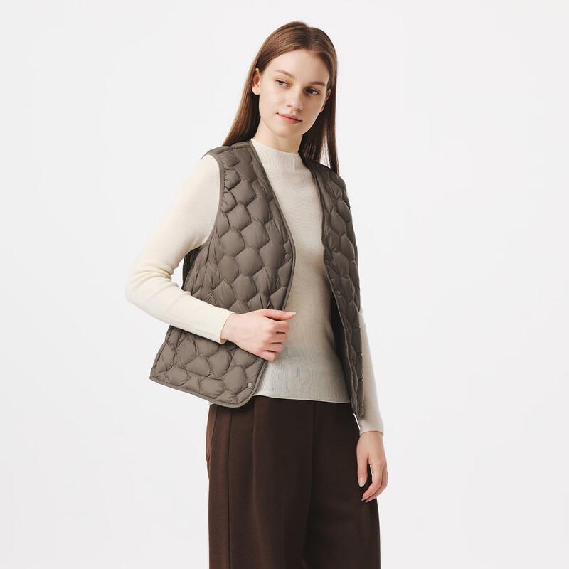 Tanbor Women's Lightweight V-Neck Down Jacket