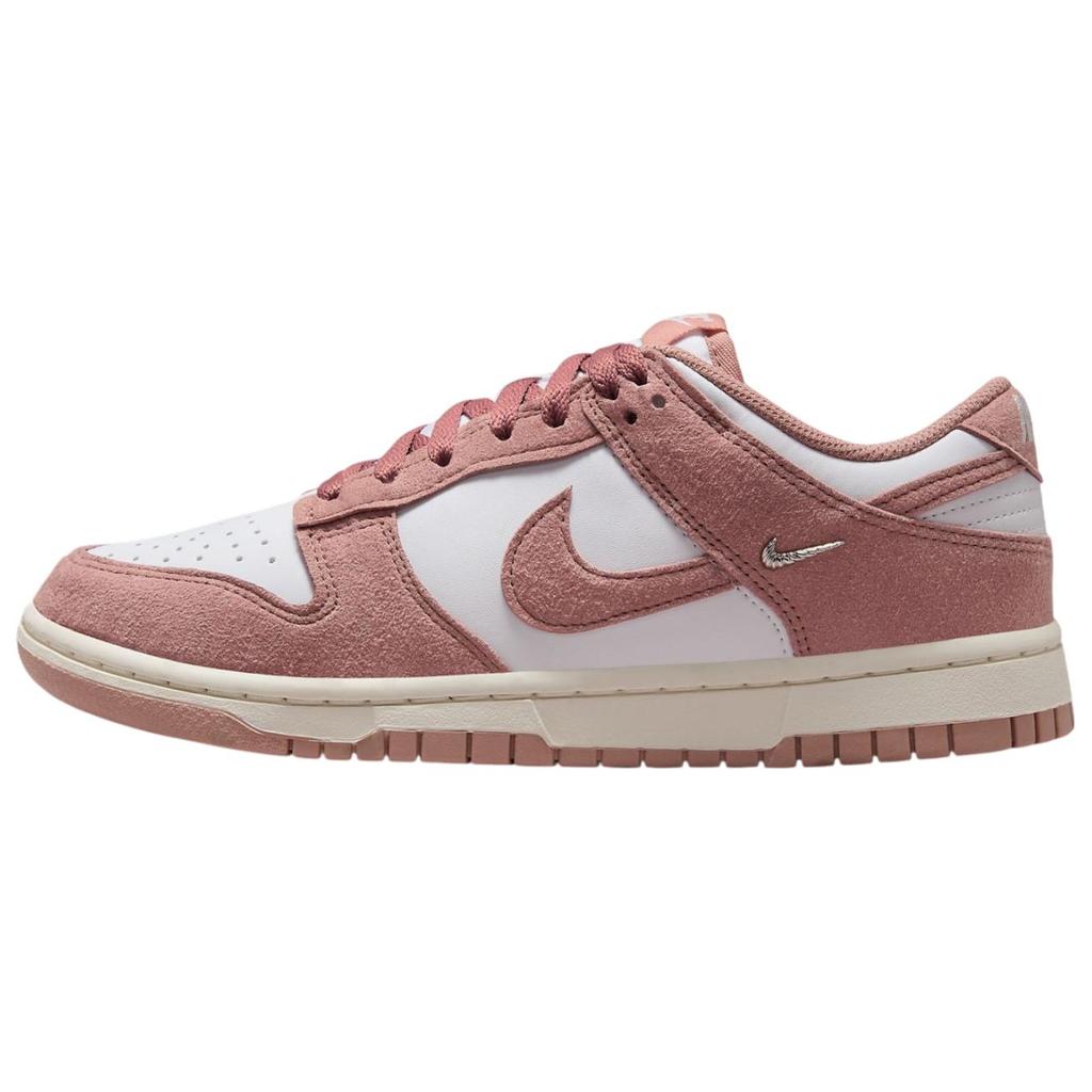 Nike Dunk Anti Slip Wear Resistant Low Top Skateboard Shoes Women's White Pink IB4417-102