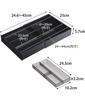 Yamazaki Tower Extendable & Sliding Desk Tray, Black, Approx. W25 x D24.6-45 x H5.7cm, Drawer Storage Case, Model 3442