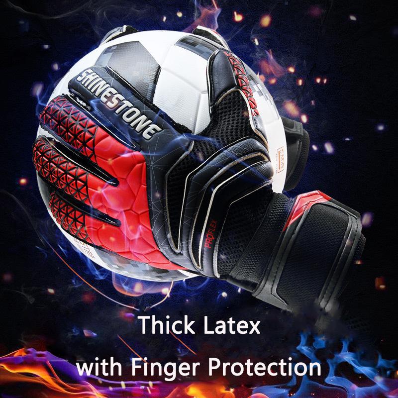 Men Professional Soccer Goalkeeper Gloves Finger Protection Goal Thickened Latex Football Gloves for futbol futebol Goalkeeper