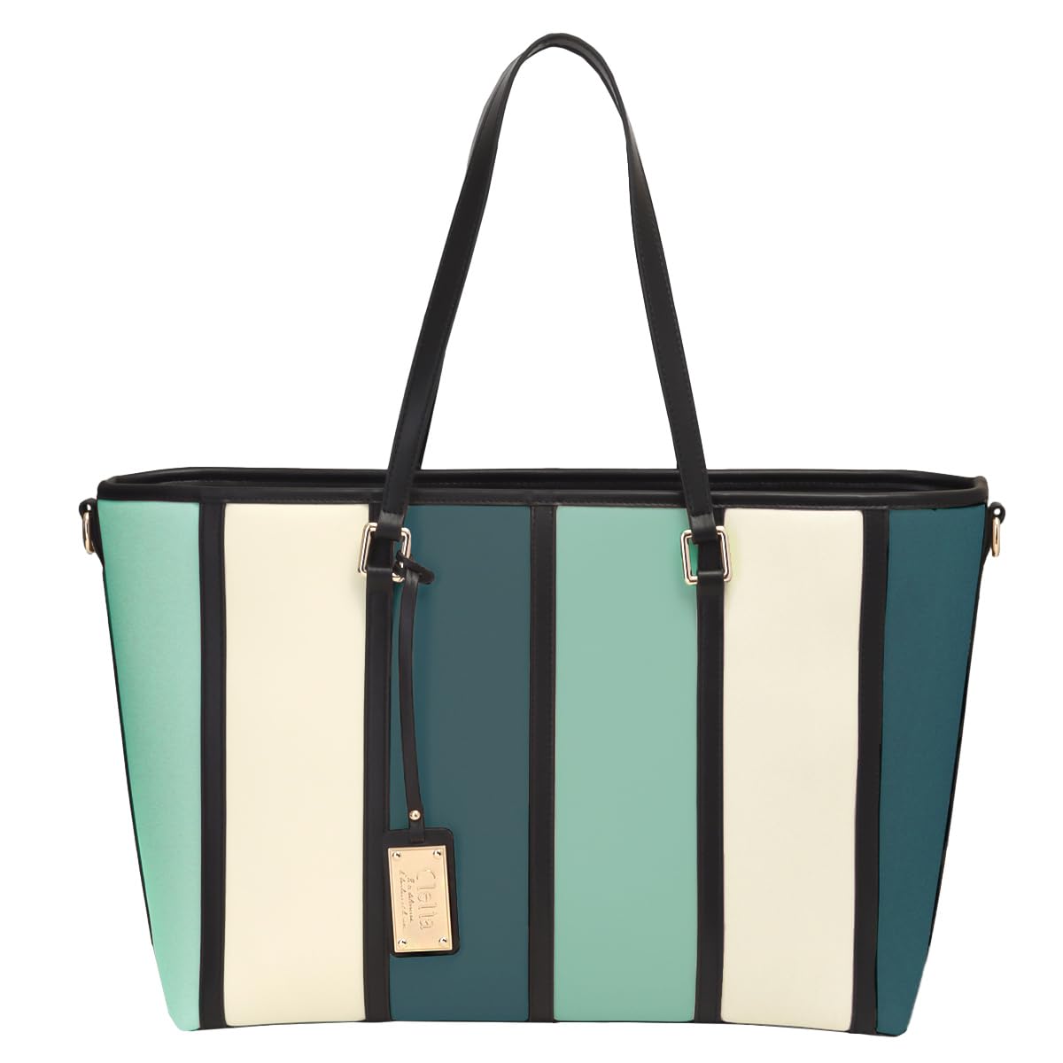 

Tote bag for large A4 Bellezza series [Clelia] women, capacity, compatible, 2-way, mother s bag, [CL-22128] (Emerald)
