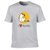 I LOVE PILATES Falling Chicken Printed T-shirt Men Women T-shirts Summer Cotton Tops Cotton Loose Street Hip Hop T-Shirts