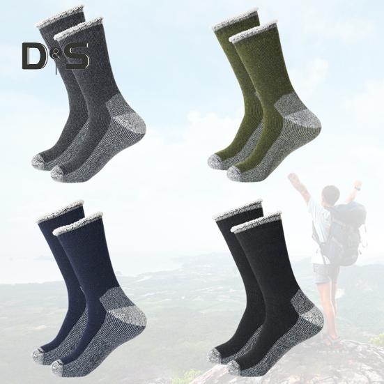 1 pár unisexových zimných ponožiek Stredotrubkové vlnené ponožky na turistiku Športové pranie v práčke Odvádzajúce vlhkosť udržujú v teple Protišmykové každodenné pančuchy