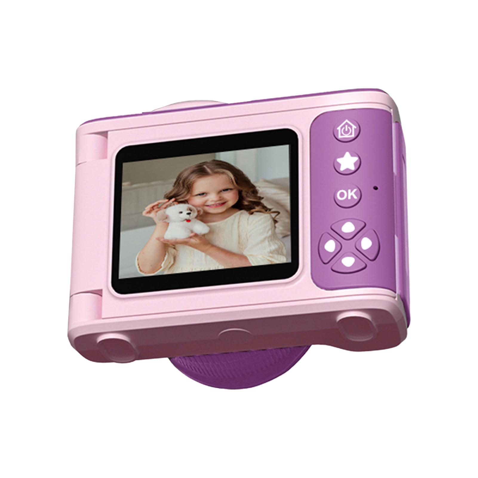 

Цифровая камера 1080P для детей Цифровая видеокамера 48MP 2.4 дюймовый откидной экран 8-кратный зум Телескопический