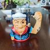 Cross New 3D Popeye Strong Sailor Mug - Unique Home Coffee Cup Gift Ornament