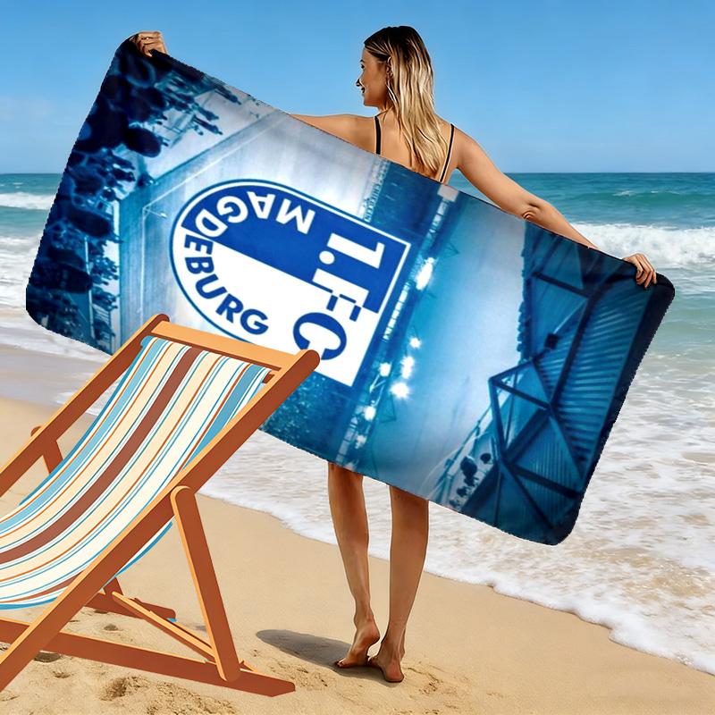 1. FCM Print Beach Towel, Large Soft Quick Dry Towel for Beach Camping Swimming
