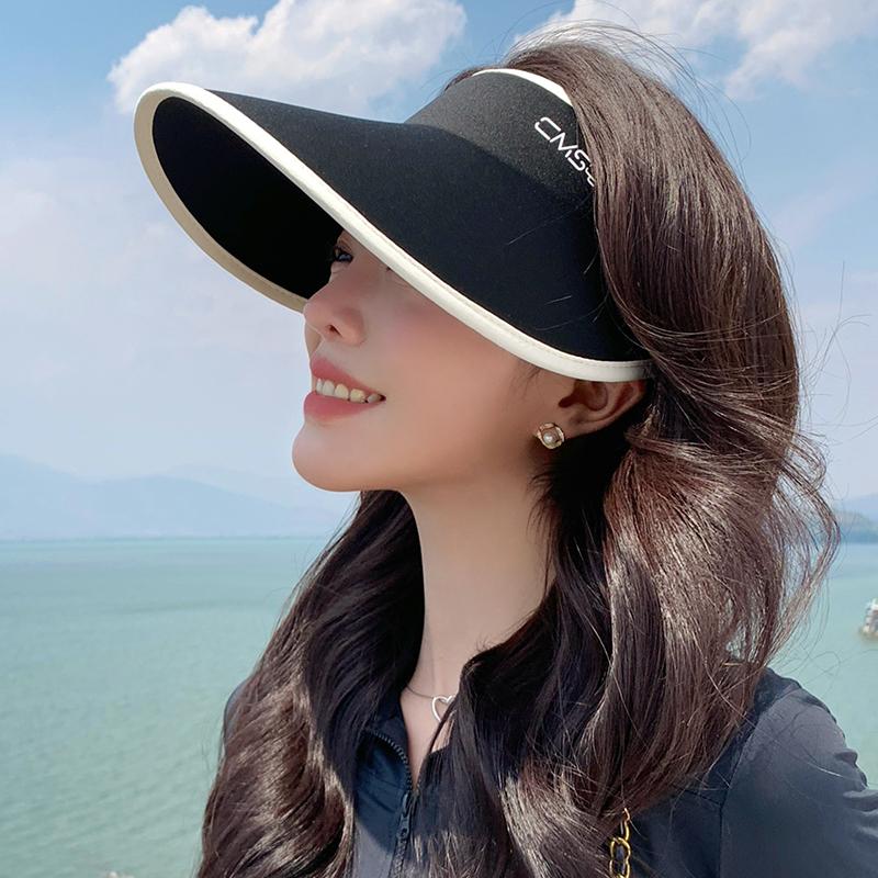 Summer Fashionable Anti UV Sun Protection Visor Large Brim for Men and Women Sun Protection Hat