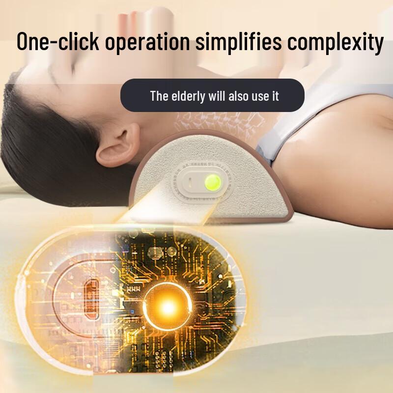 HEZHENG Neck & Shoulder Massage Pillow with Heat CN Plug (adapter Included)