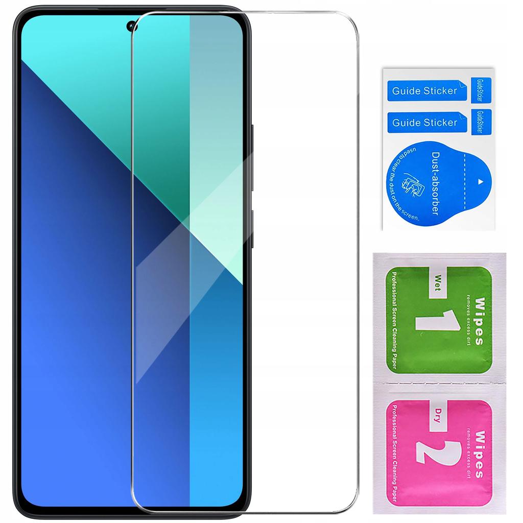 Case for Xiaomi Redmi Note 13 4G CLOSED SMART MAGNET CASE WITH FLAP + GLASS