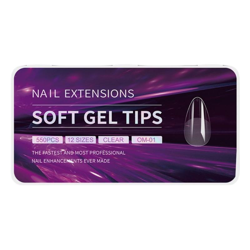 Gel Nail Tips Pre filed Almond/Stilettos/Square/Coffin Nail Tips Full Cover Nail Tips Press On Nail Artificial Fake Nail