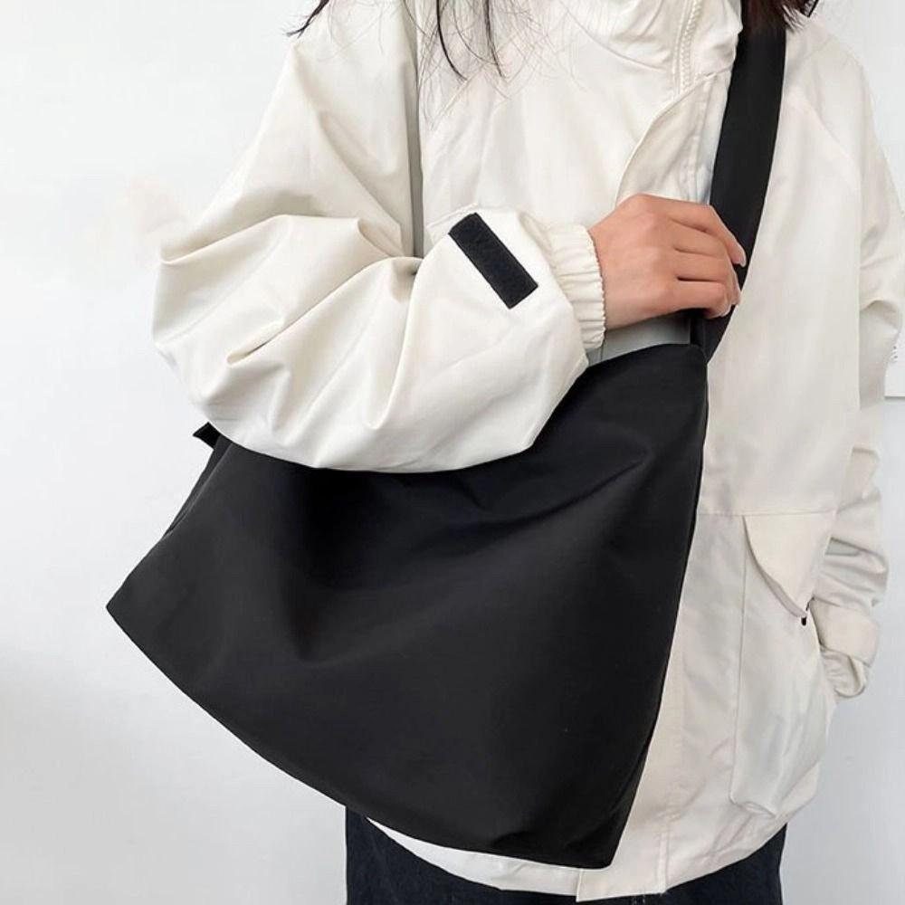 Japanese Style Casual Shoulder Bag Large Capacity Student Crossbody Bag Canvas Tote Bags  Students