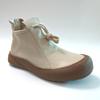 Genuine Leather Shoes Women Ankle Boots Cow Leather Short Booties Zip Flat Non-slip Casual Soft Shoes Elegant Beige Plus Size 41