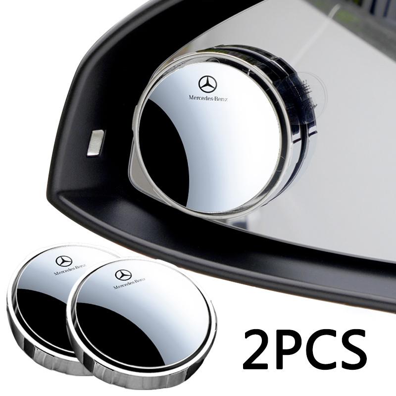 2Pcs Car Rearview 360Degree Adjustable Wide Angle Small Circular Mirror For Mercedes Benz AMG W177 W176 X166 X167 C257 C218 X253 QJ1