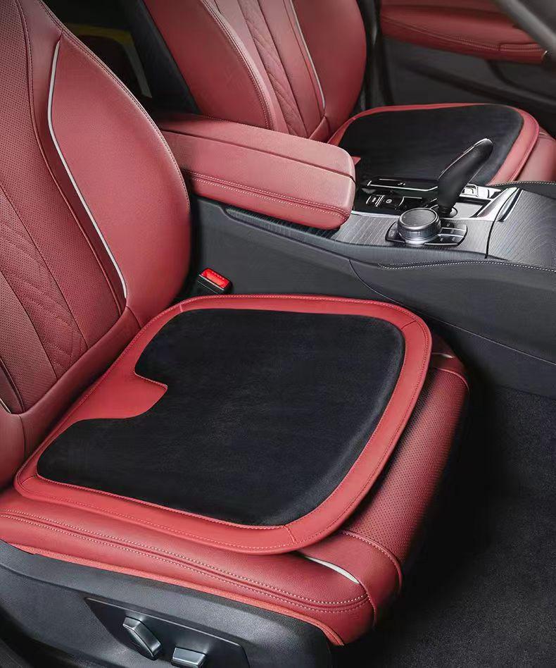 Original Nappa Leather Car Seat Cushion: Breathable, Universal, Ventilated, Single Driver's Seat for All Seasons.