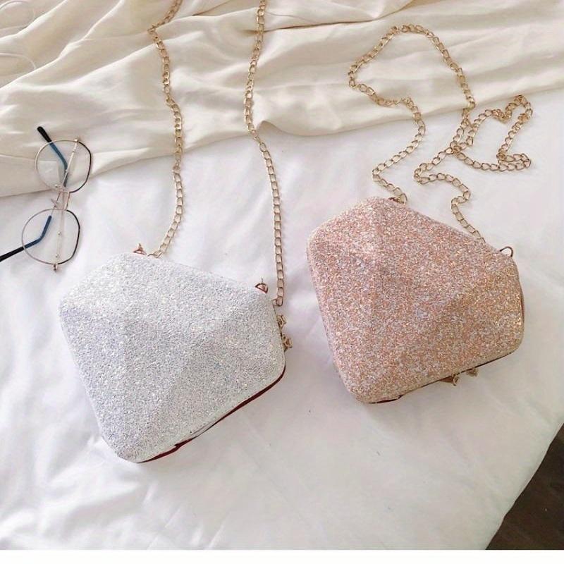 2025 Summer New Trendy Korean Edition Sequin Diamond Versatile Bag Women's One Shoulder Crossbody Bag