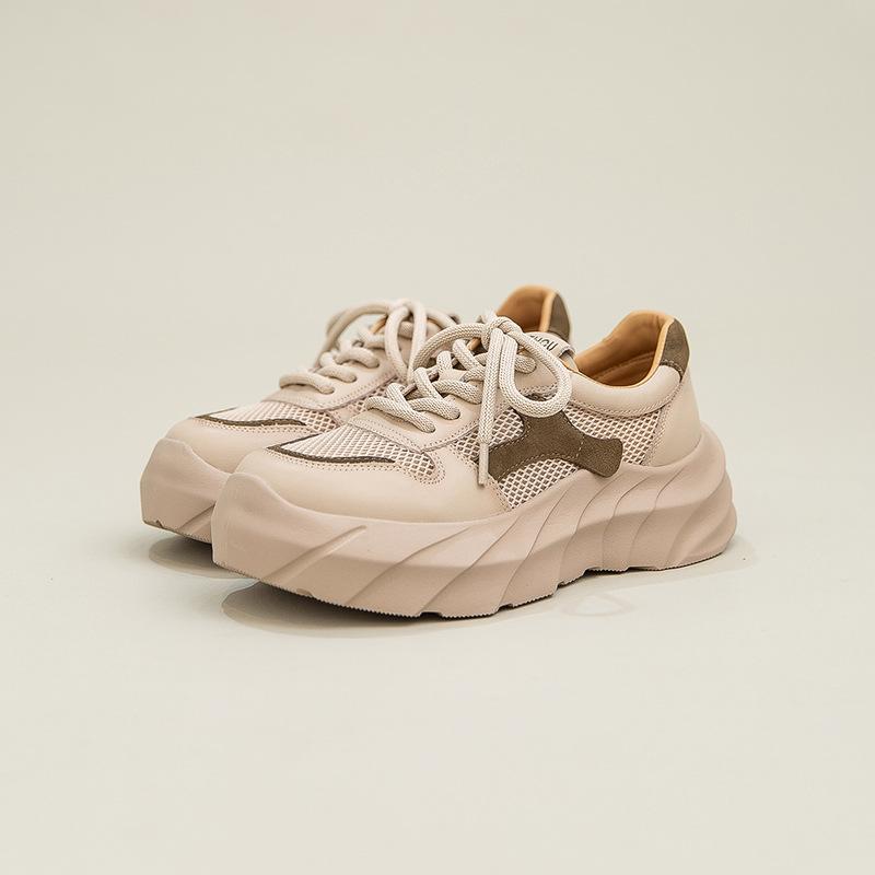 Johnature Lightweight Breathable Mesh Shoes Versatile Sports And Leisure Mixed Colors Women's Shoes