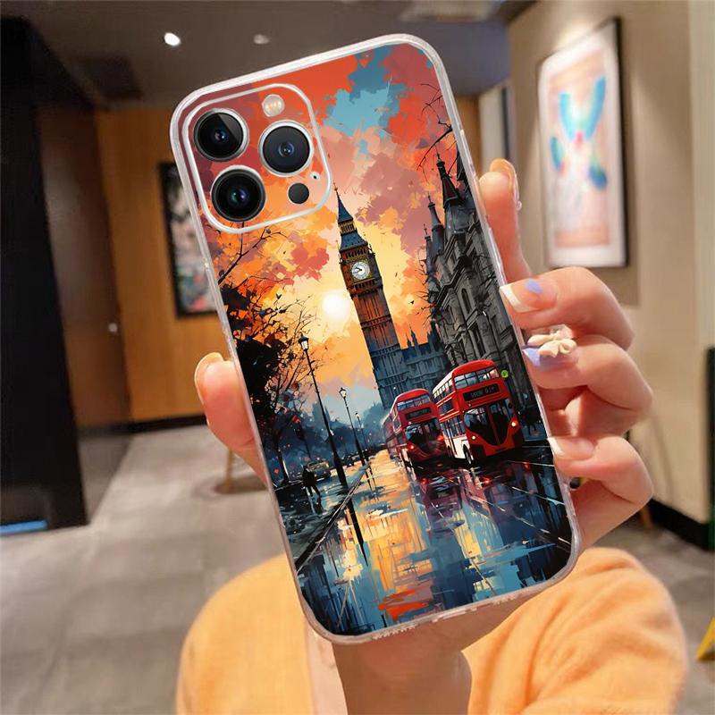 London aesthetics Phone Case Carcasa Funda For iPhone 17 Pro Max Air 16 15 14 13 Pro Max 15 16 Pro 15Plus Case