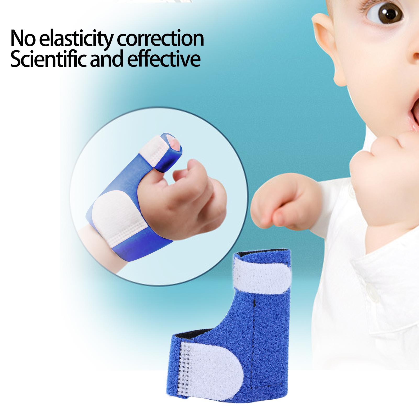 Baby Finger Guard Soft Thumb Fixation Stabilizer Infant Thumb Support Brace Blue
