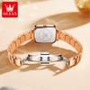 OLEVS Watches Womens New Square Quartz Watch Waterproof Luminous Date Ladies Watches Original Fashion Elegant Gifts
