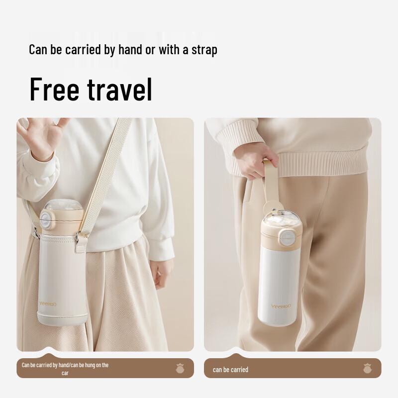 YEEHOO Kids 316 Stainless Steel Thermal Bottle with Dual-Use Lid