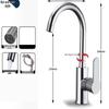 TLXT Stainless Steel Wall-Mounted Kitchen Faucet