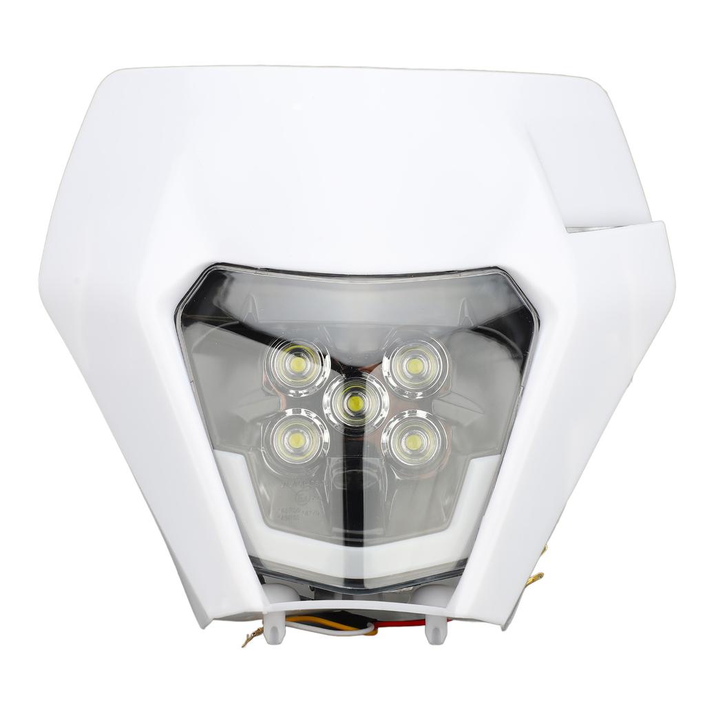 12V Off Road Motorcycle Headlights High Brightness LED Headlamp with Fairing for Dirt Bike Light Modification