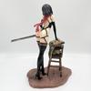 30cm Anime Angriff auf Titan Mikasa Ackerman Figur Stuhl Erwachsene Sexy Mädchen PVC Action Figur Spielzeug Modell Sammlung Puppe Kinder Geschenke