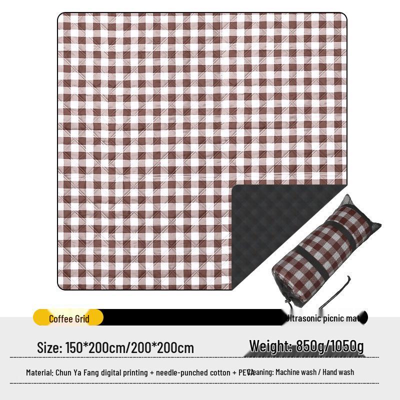 Waterproof Outdoor Picnic & Beach Mat: Portable, Moisture-Proof, Thickened for Camping and Spring Outings