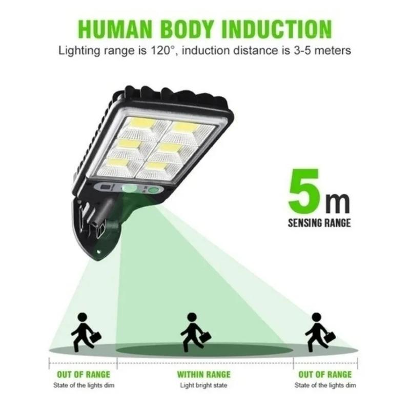 Solar Motion Sensor Lights Solar Powered LED Security Lights COB LED 3 Lighting Modes for Garden Fence Patio Garage