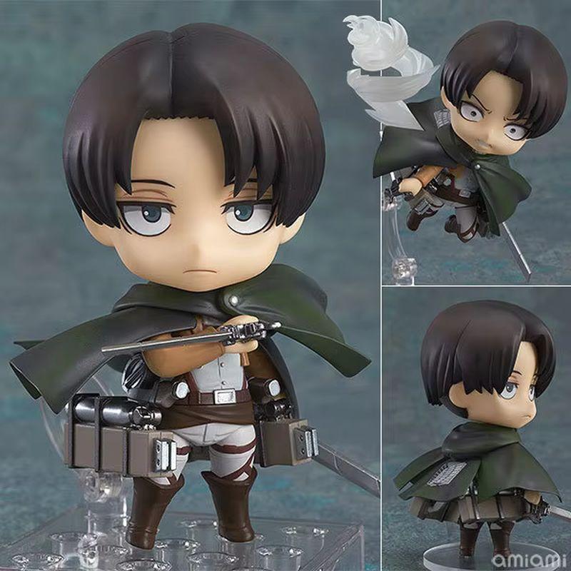Attack on Titan Levi Ackerman Anime Modell #375 Eren Yeager Actionfigur Mikasa Ackerman Figur Samlarobjekt Modell Docka Leksaker