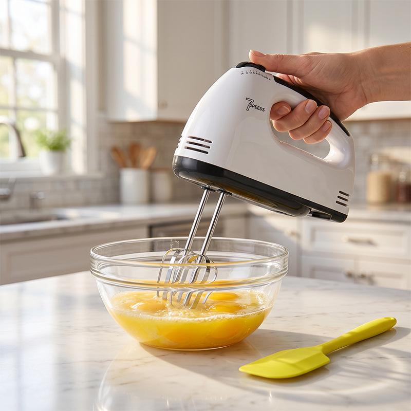 Automatic Handheld Electric Egg Beater and Cream Whipper for Baking