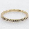 4℃ Half eternity Ring K18 yellow gold/diamond #5.1(US Size) 1.5g Women Used